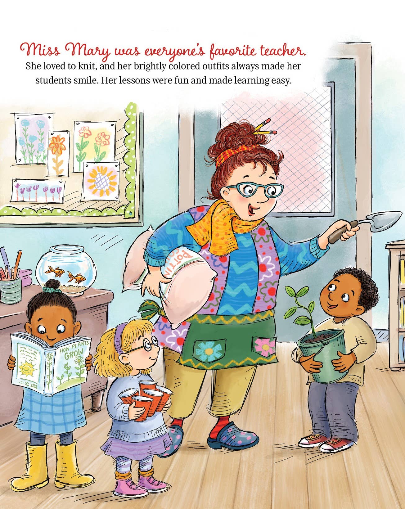 Miss Mary's Christmas Mittens, a picture book