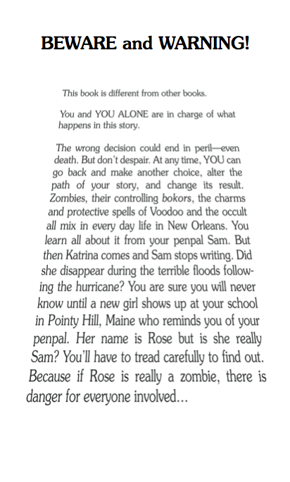 Zombie Penpal, Children's Book - Choose Your Own Adventure