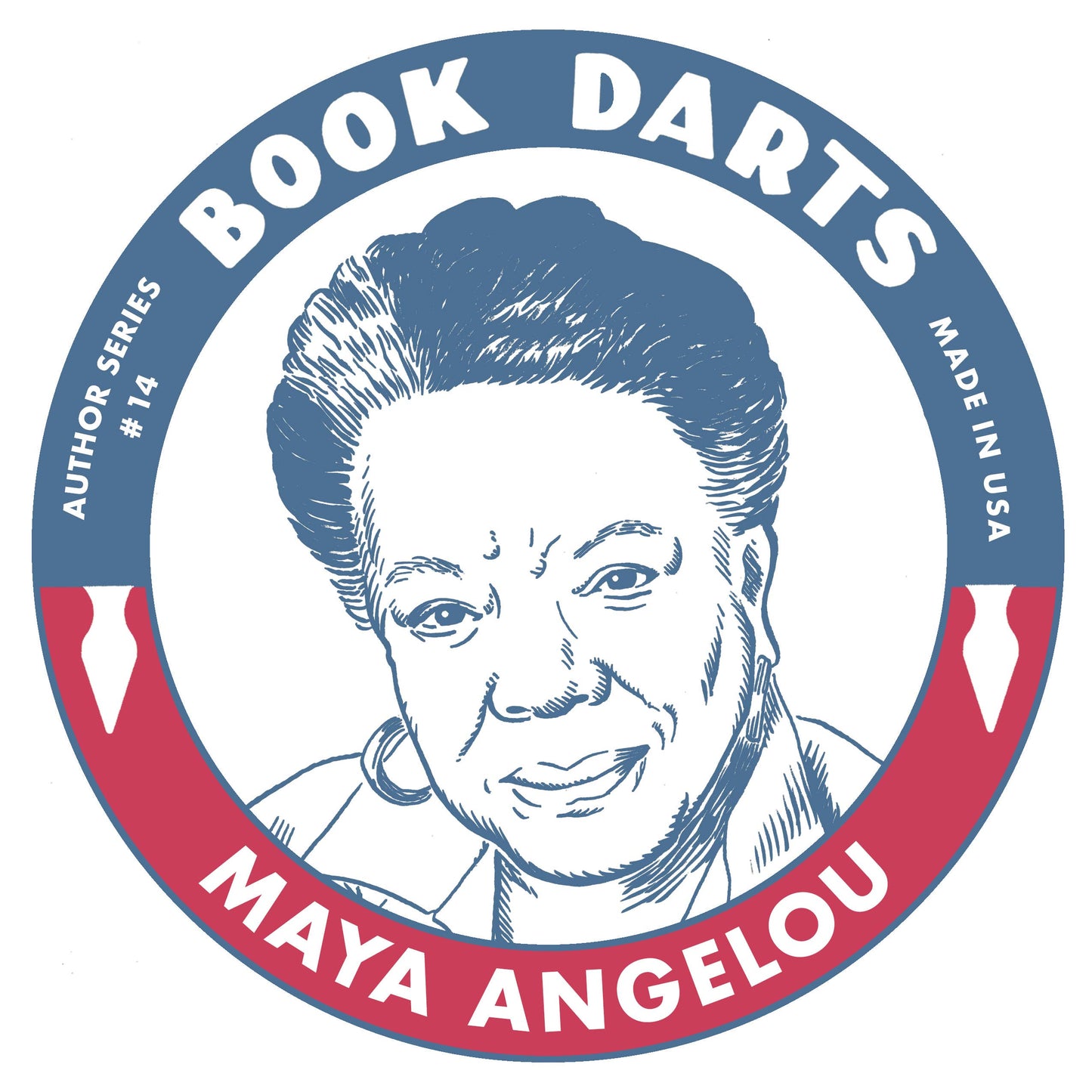 Tin Book Dart - Author Series #14 - Maya Angelou: Mixed