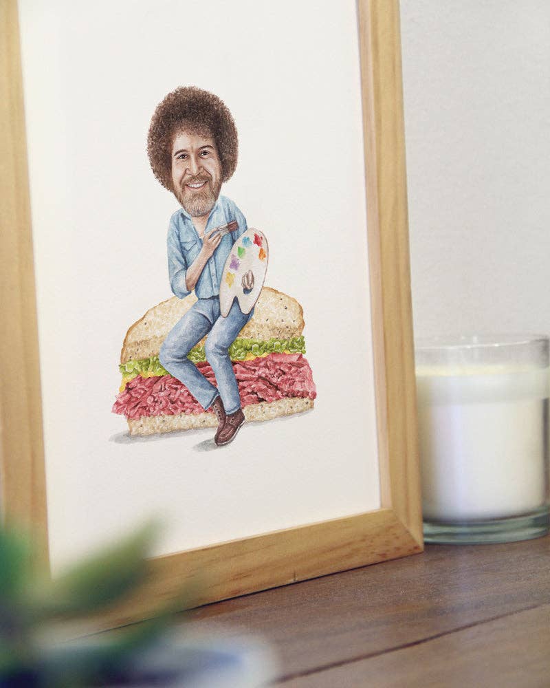 Bob Ross Watercolor Print