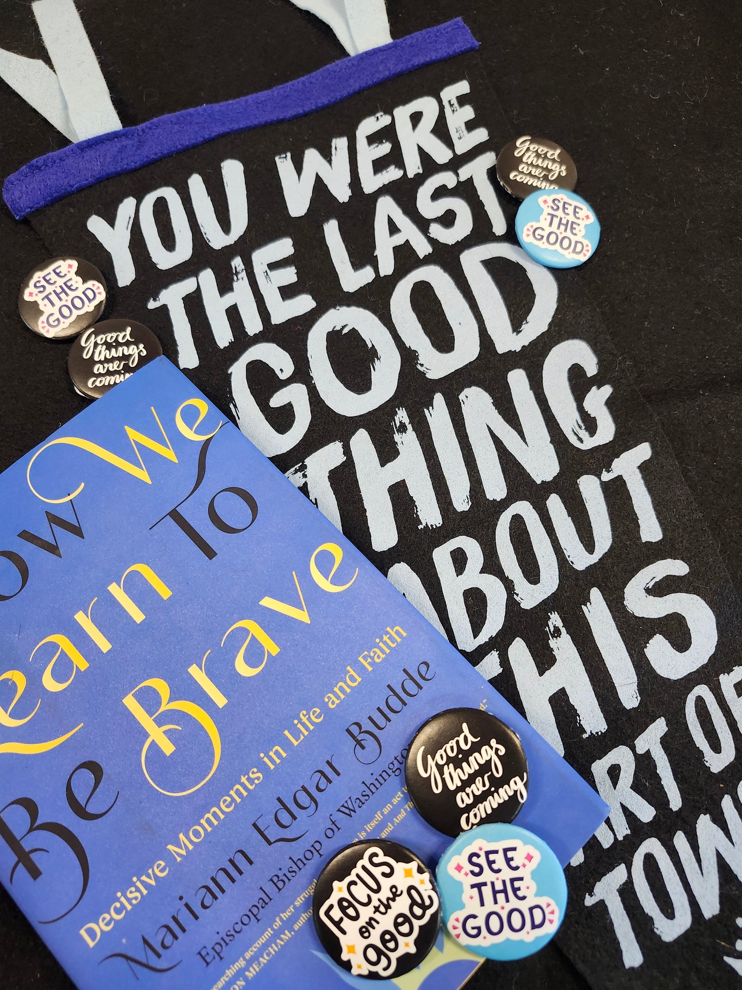 All Things Good - Seven Stories Pins