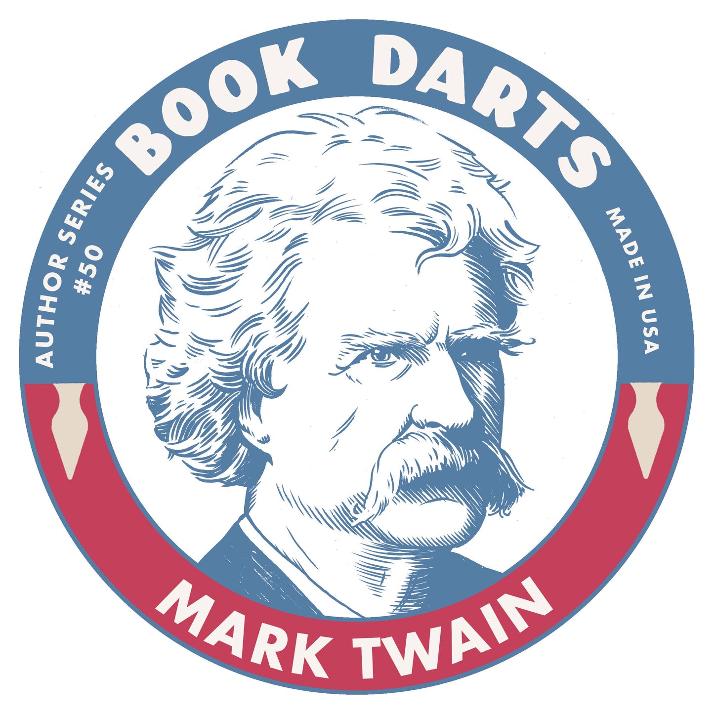 Tin Book Dart - Author Series #50 - Mark Twain: Mixed
