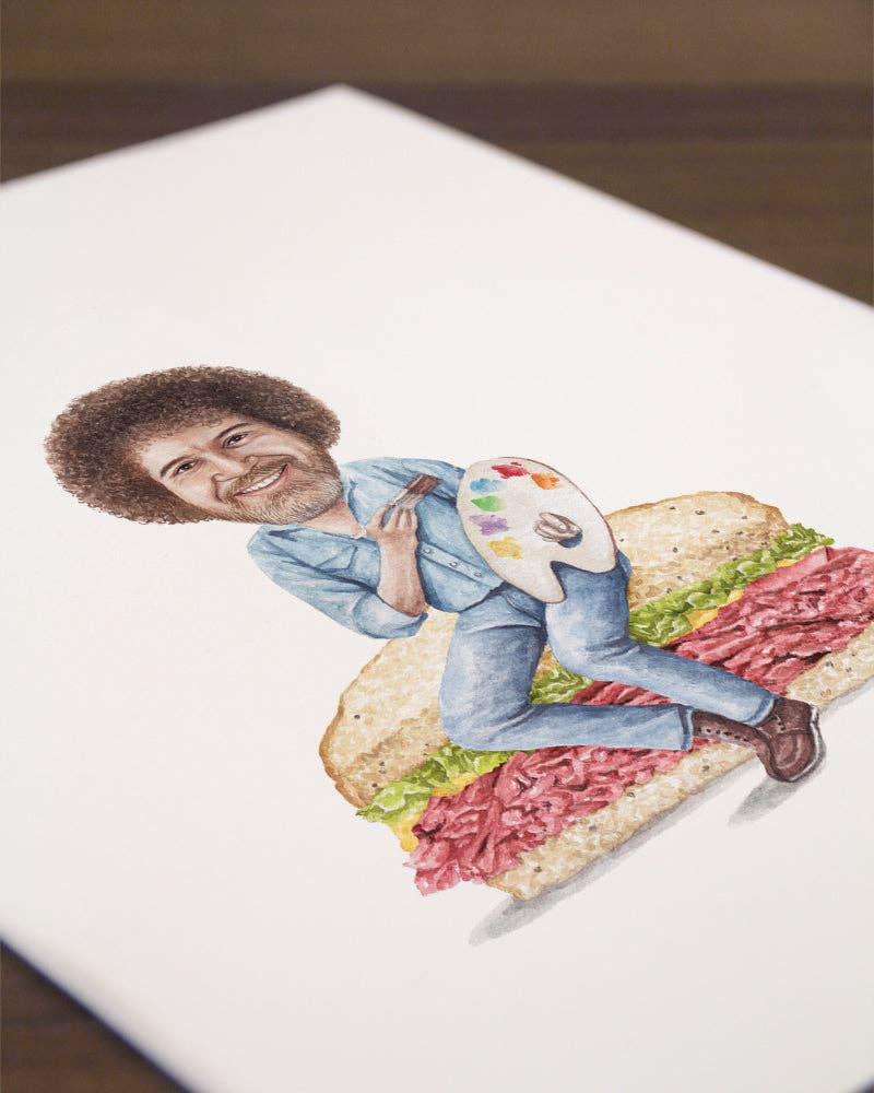 Bob Ross Watercolor Print