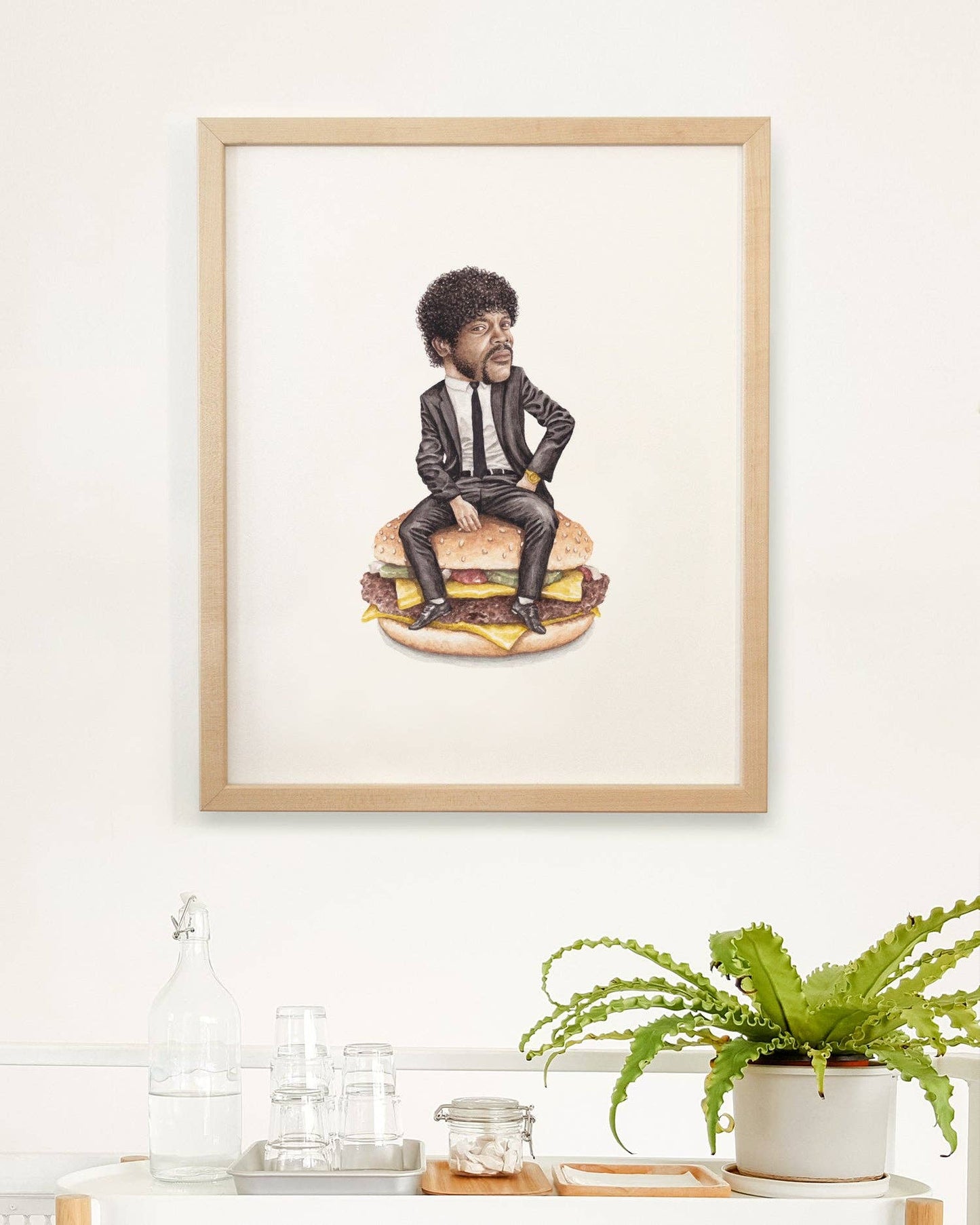Samuel L. Jackson / Pulp Fiction Watercolor Print