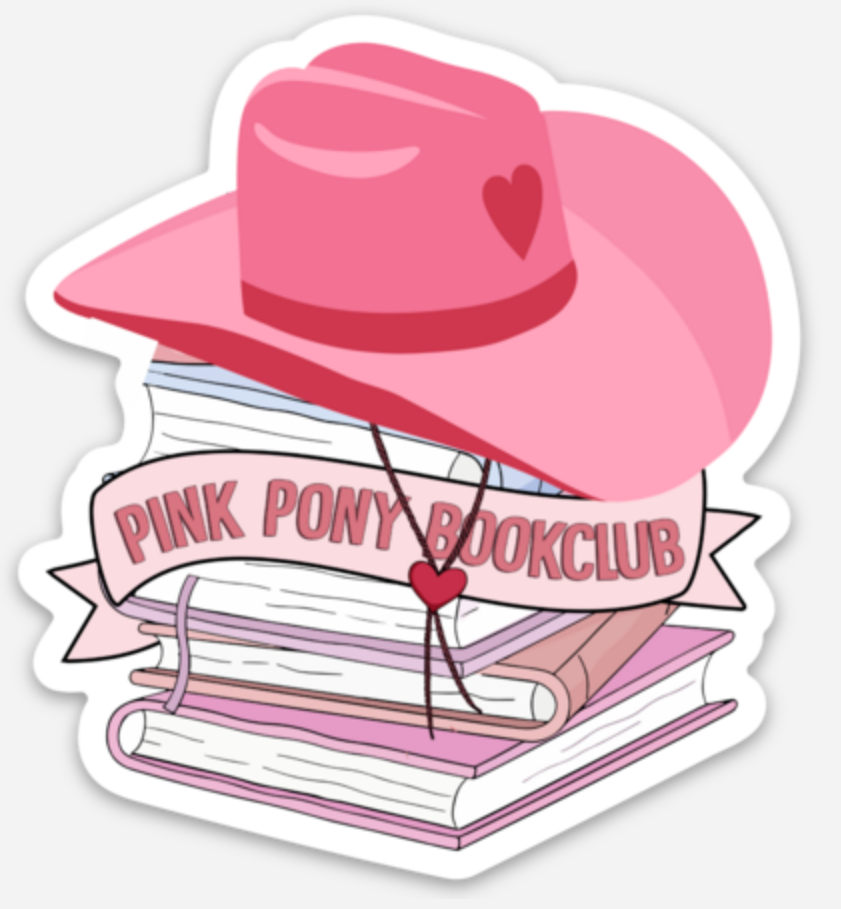 Pink Pony Book Club Sticker (Chappell Roan) **Sale**