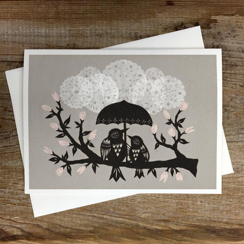 Listen to the Rain - Greeting Card