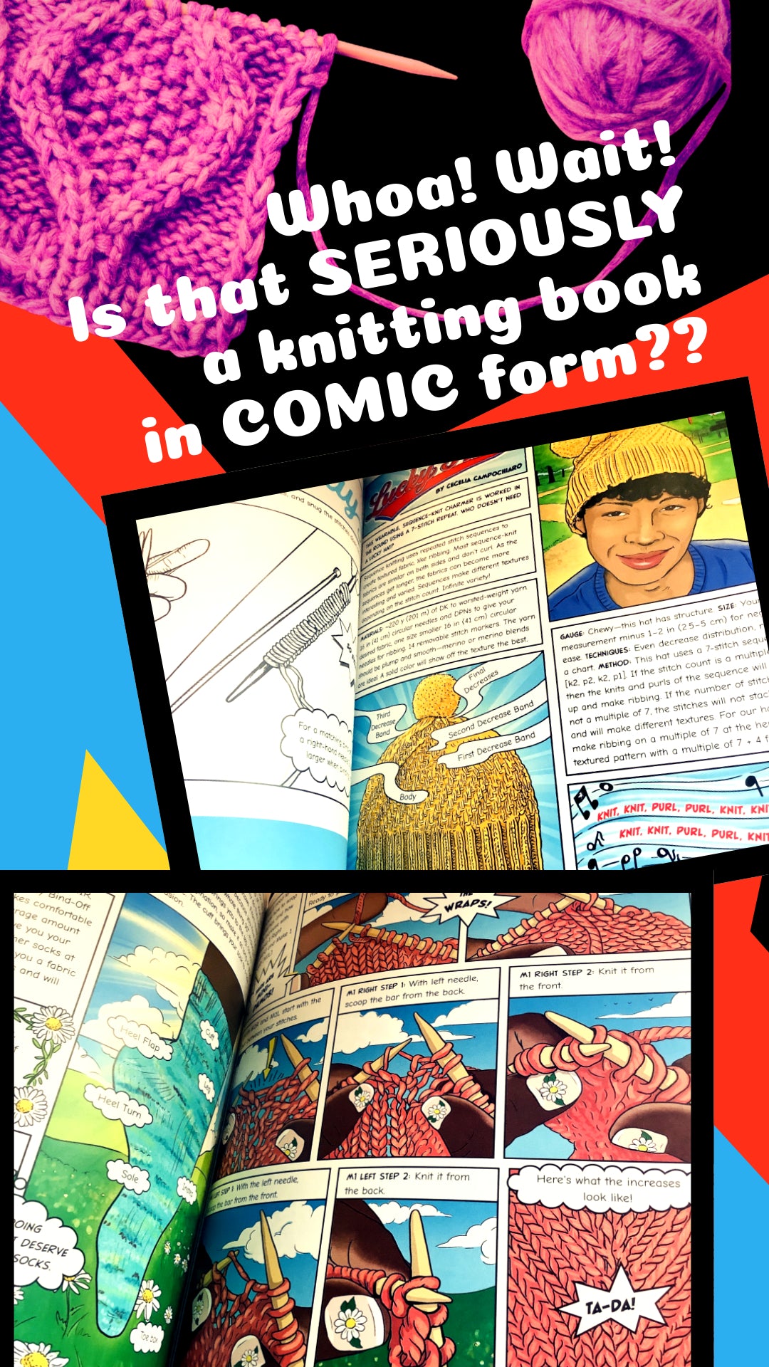 Knitstrips: The World’s First Comic-Strip Knitting Book- Alice Ormsbee Beltran and Karen Kim Mar