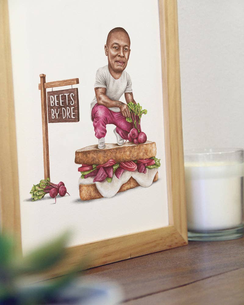Dr. Dre "Beets by Dre" Sandwich Art Print