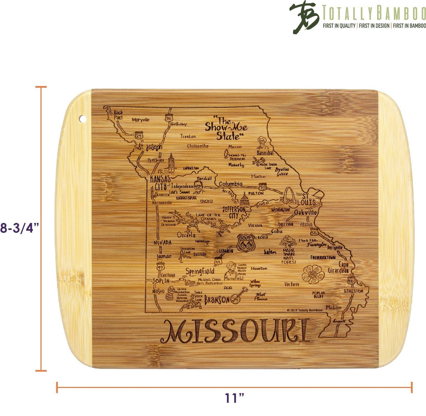 A Slice of Life Missouri 11" Cutting & Serving Board