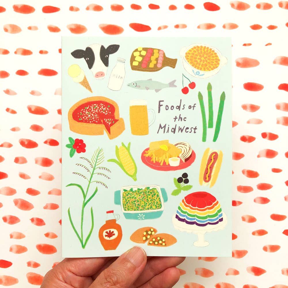 Foods of the Midwest Greeting Card