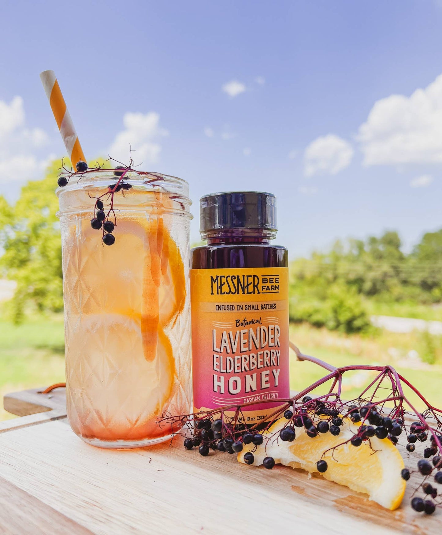 Lavender Elderberry Infused Honey - 10oz