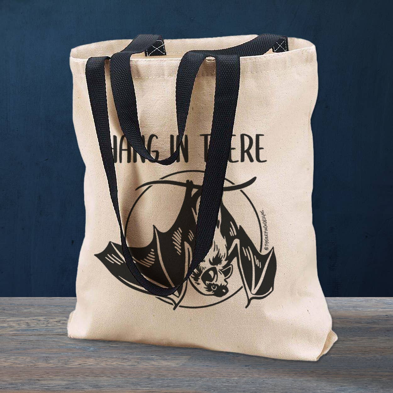 Hang In There Bat Tote Bag