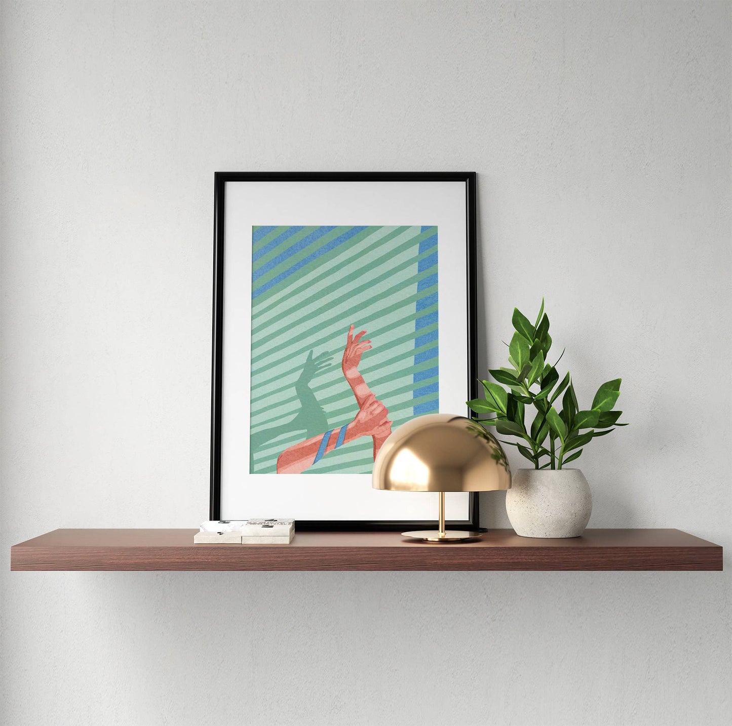 Stripes and shadows Part 1: 7" X 10"