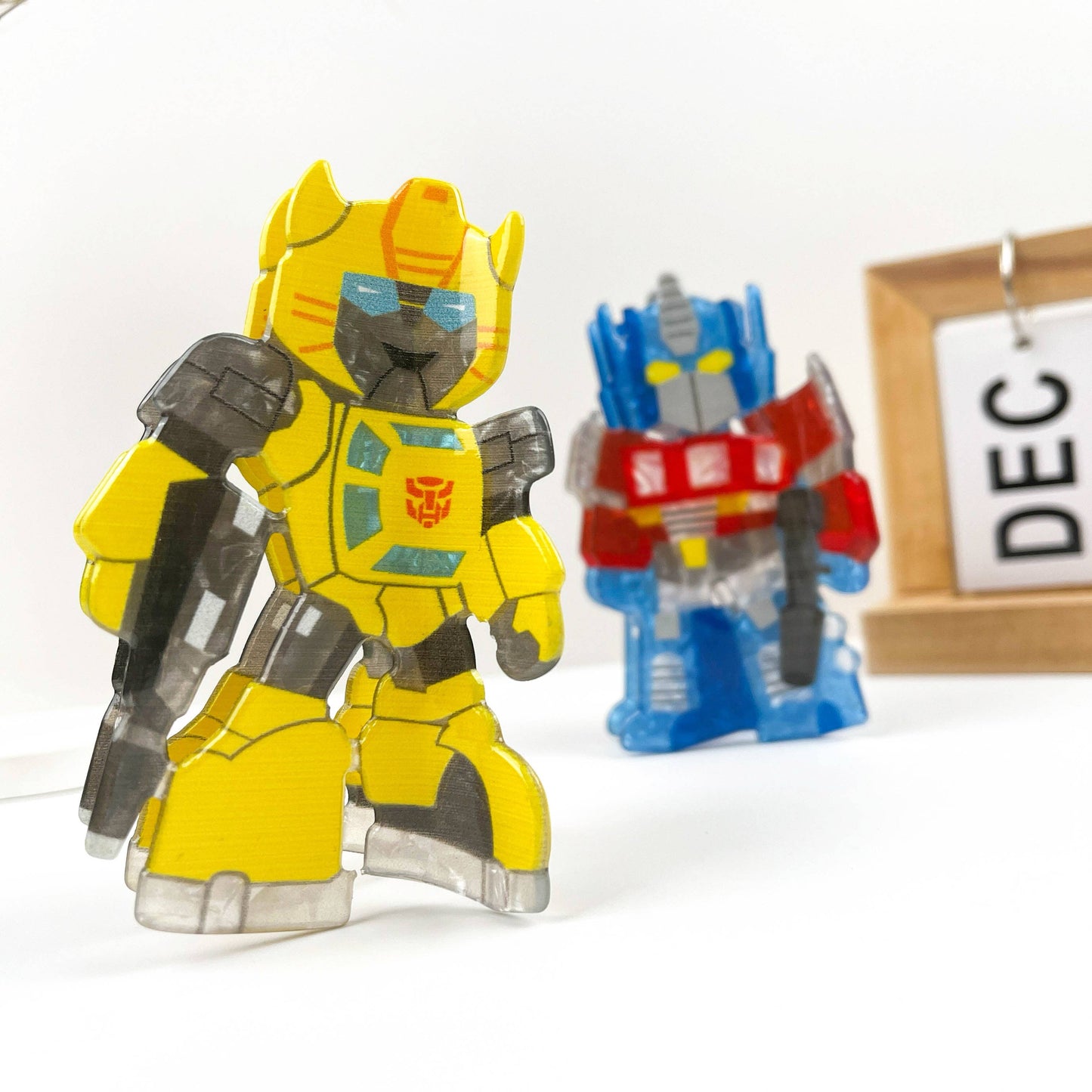 Transformers Robot Acrylic Hair Claw Clip: Yellow