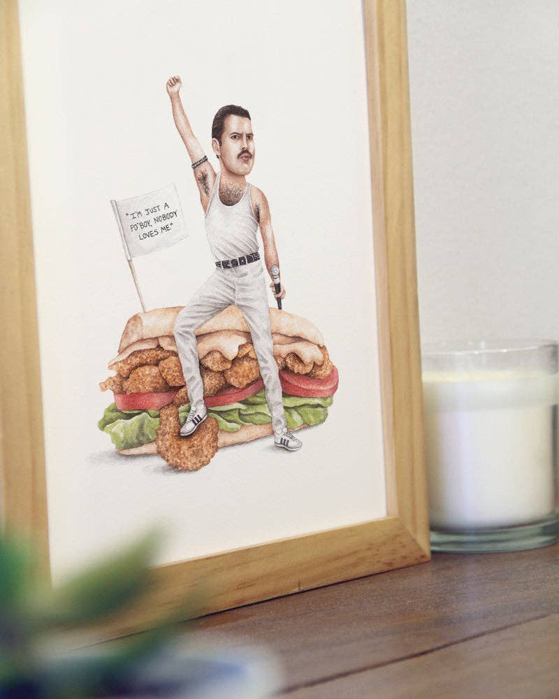 Freddie Mercury Watercolor Print