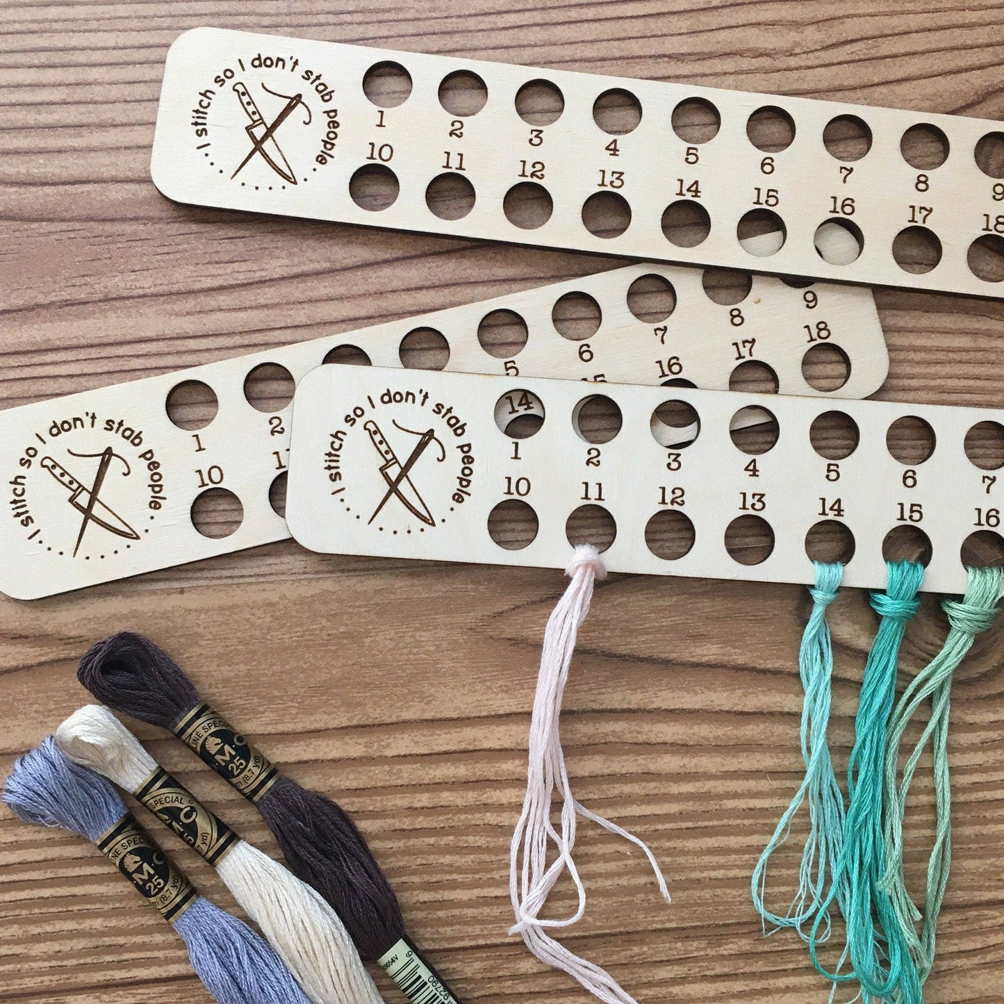 Embroidery Floss Organizer for 18 Colors: Life Falling Apart