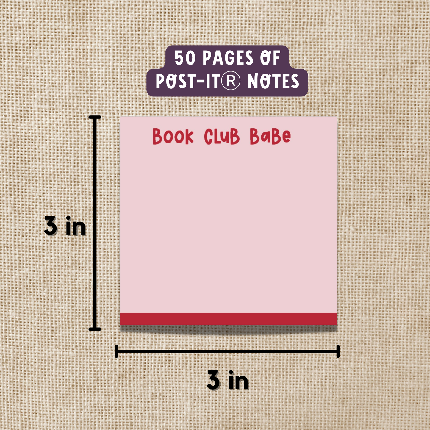Book Club Babe Sticky Notes