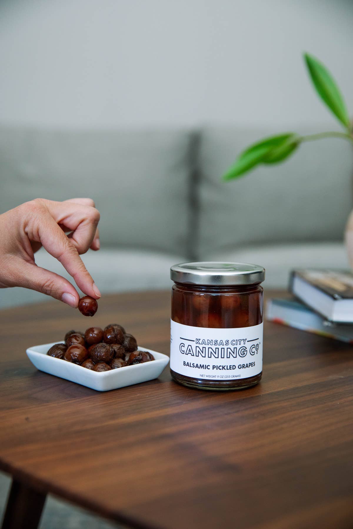 Balsamic Pickled Grapes