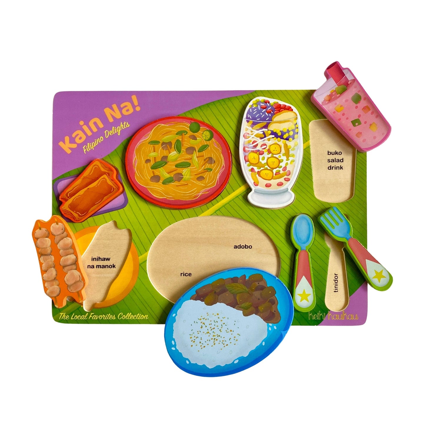 Filipino Food Wooden Puzzle