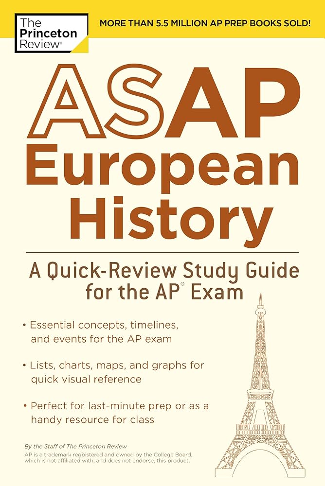 ASAP European History: A Quick-Review Study Guide for the AP Exam (College Test Preparation) cover image
