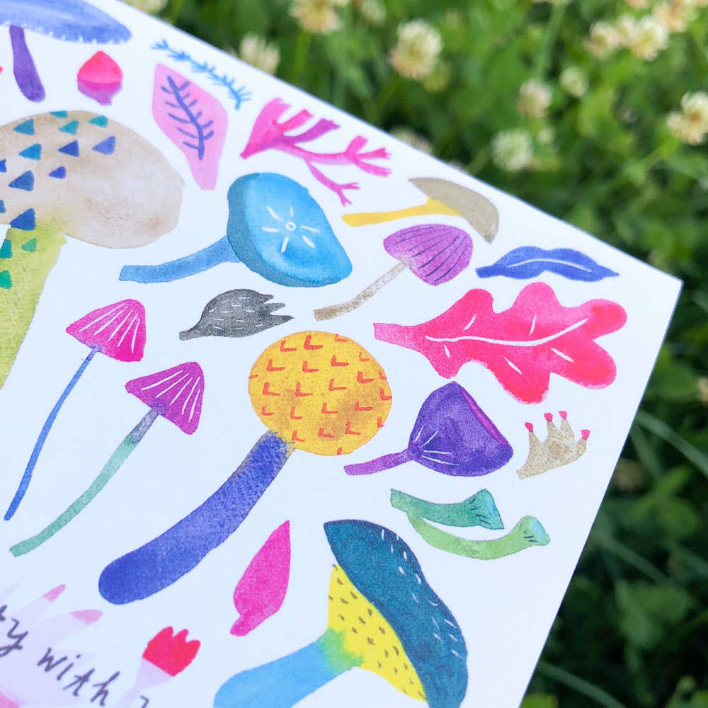 Glad to Be in Community With You Mushroom Greeting Card