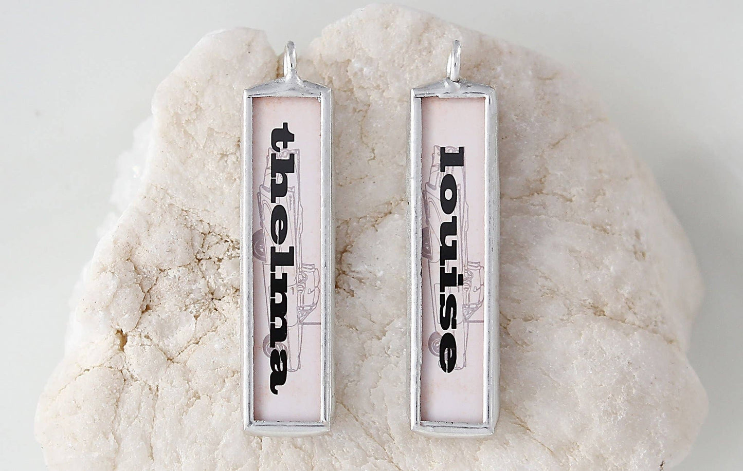 Thelma and Louise Soldered Art Charm