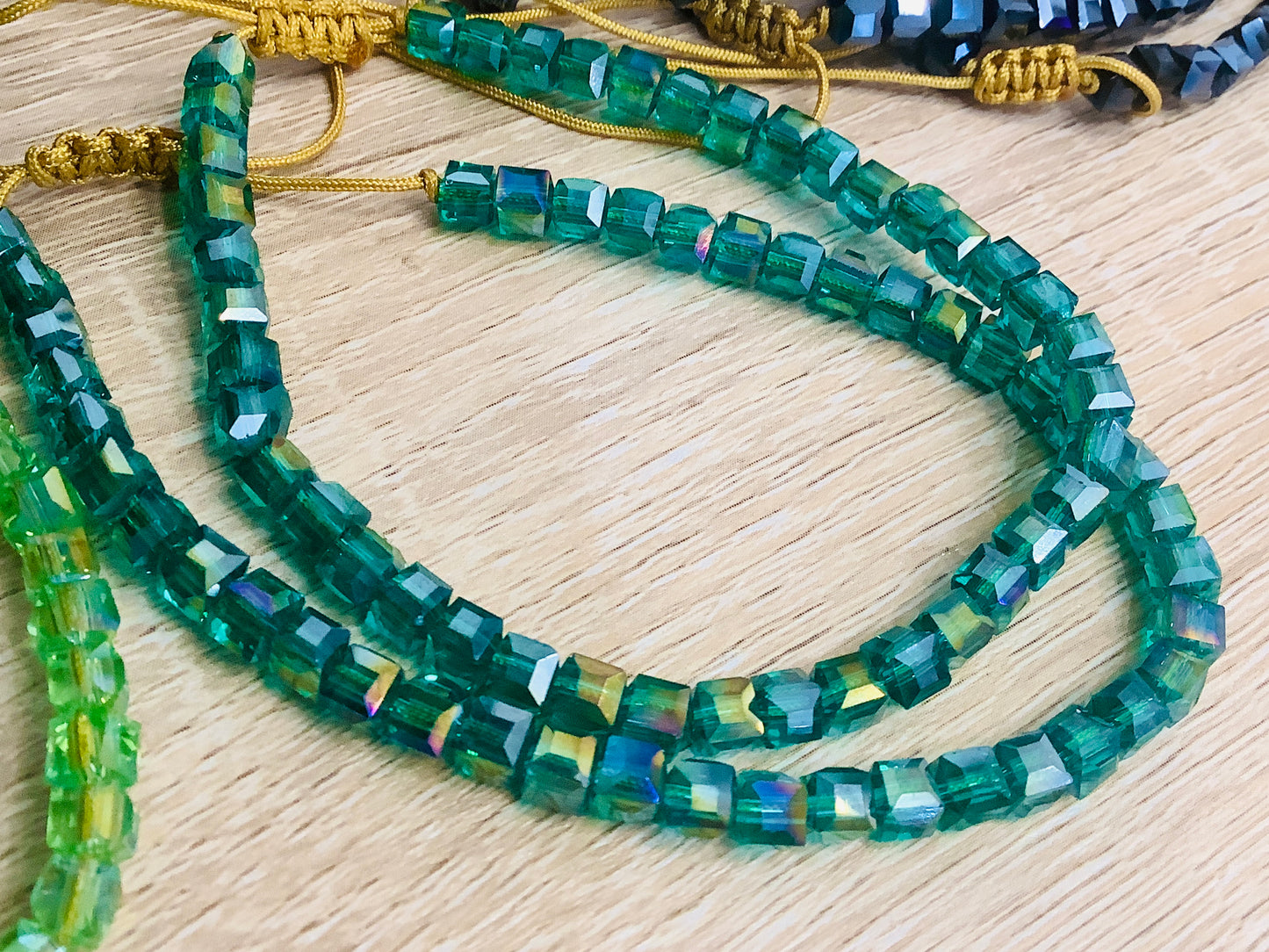 Adjustable Sea Glass Bracelet