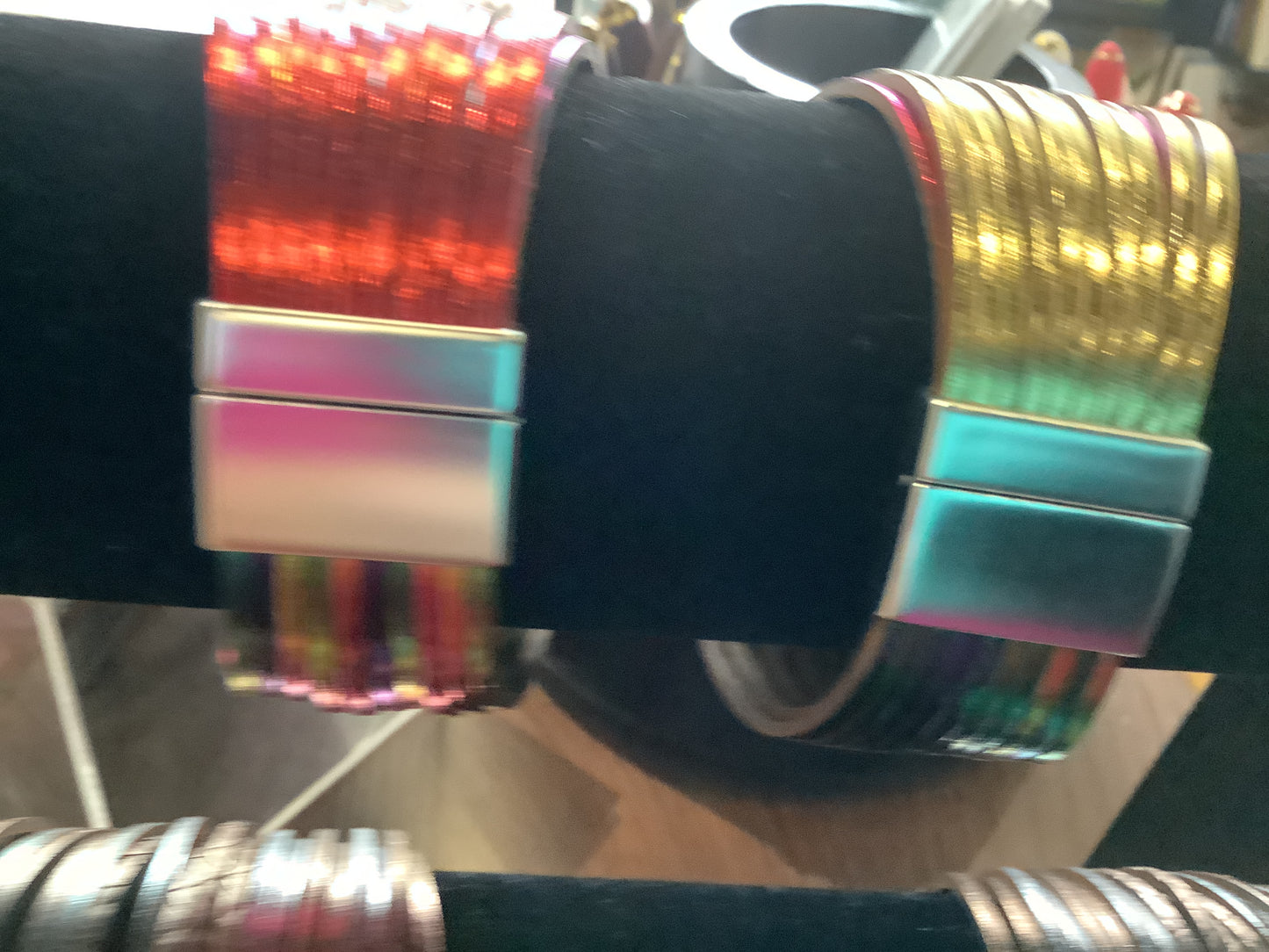 Metallic Accordion Bracelet