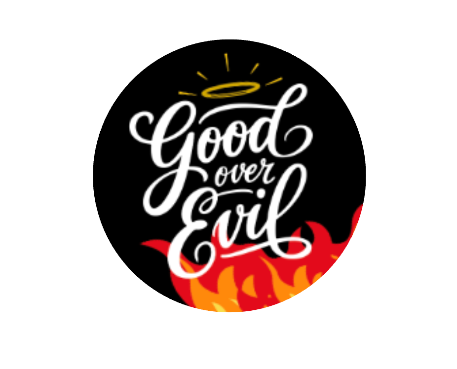 Good Over Evil - Seven Stories Pins