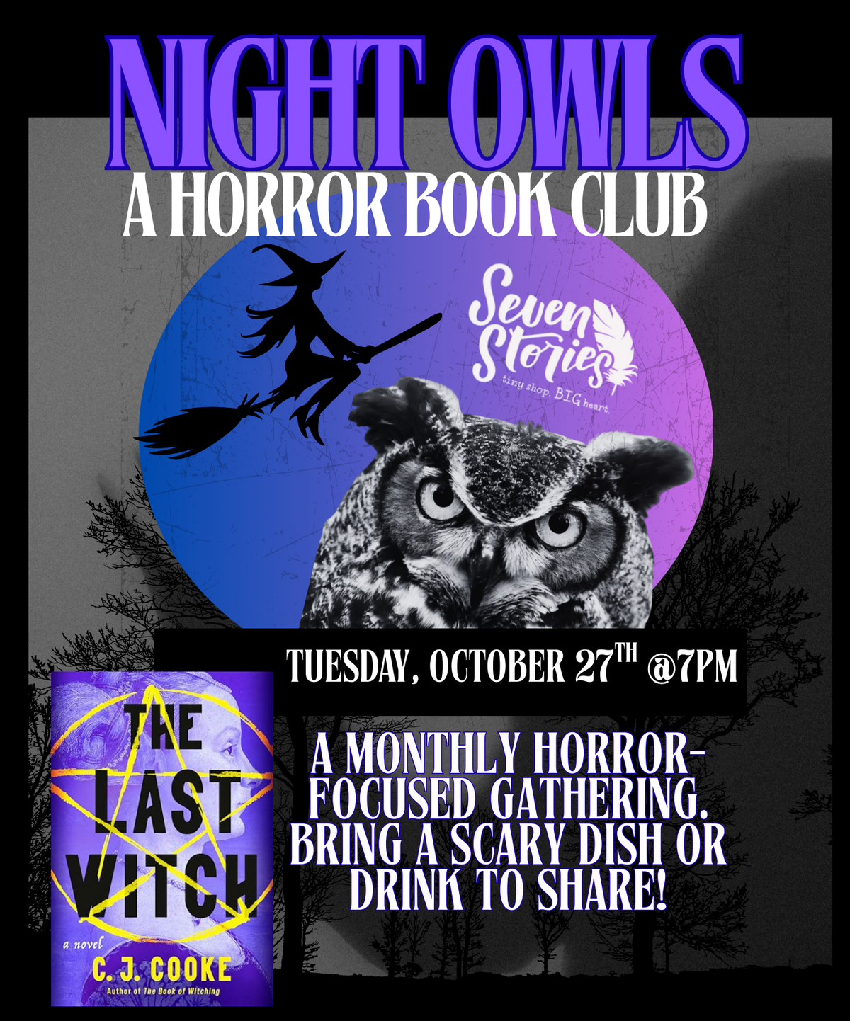 Night Owls: A Potluck Book Club - Last TUESDAYS