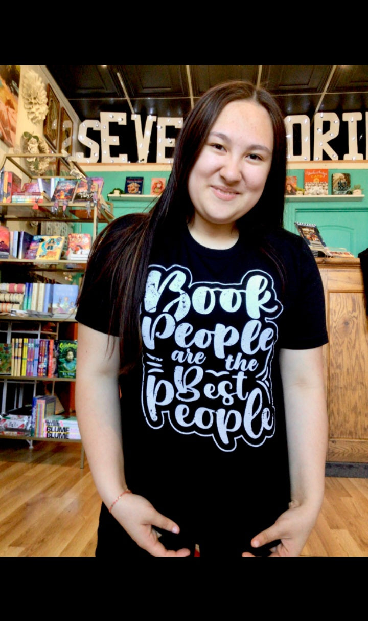Book People Are The Best People - Black w/White Ink - Seven Stories Tee