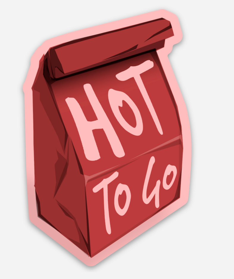 Hot To Go Lunch Sticker (Chappell Roan)