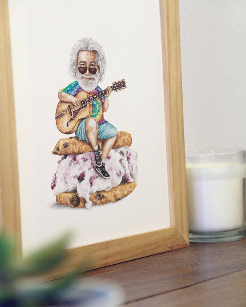 Jerry Garcia Watercolor Print
