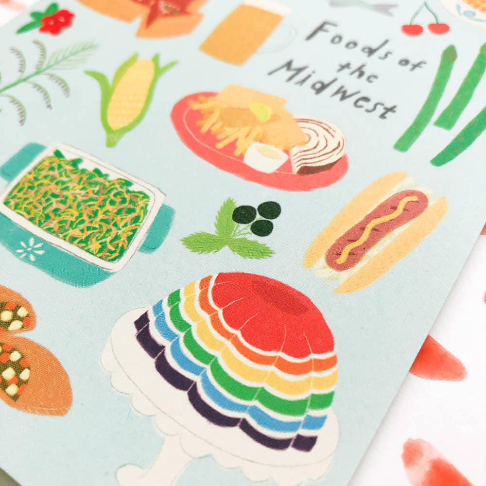 Foods of the Midwest Greeting Card