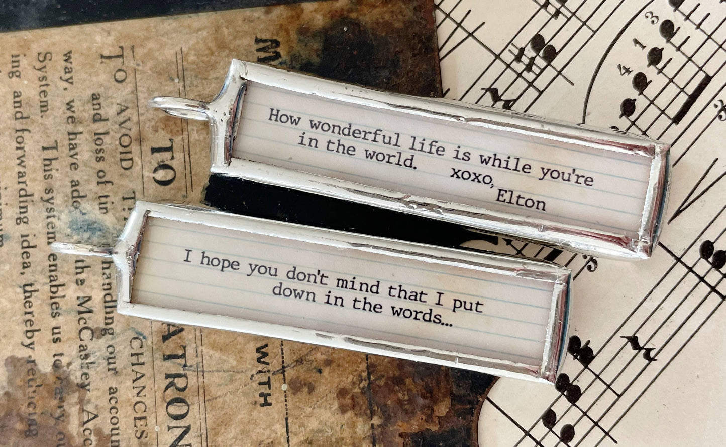 Your Song XO Soldered Art Charm: Charm Only