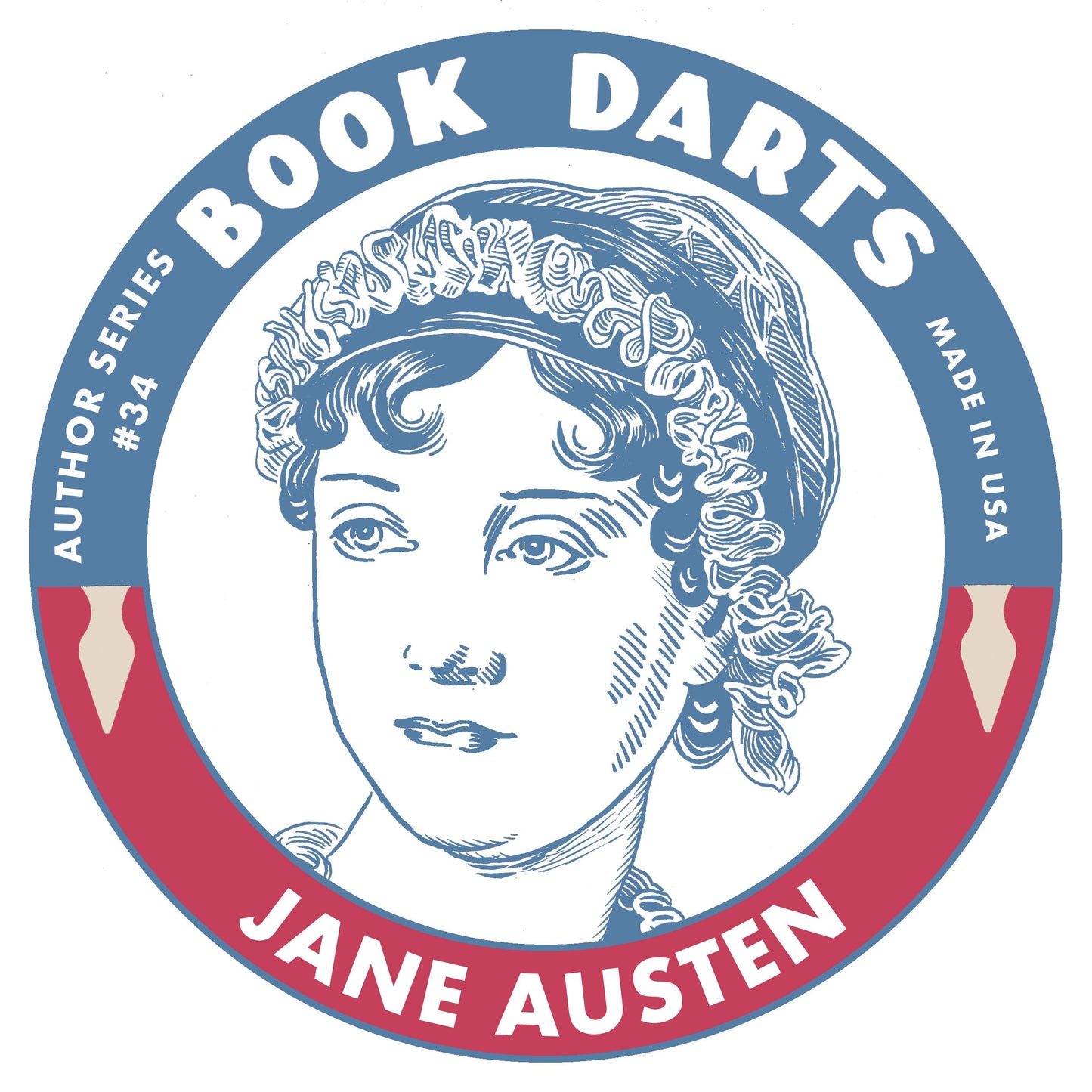 Tin Book Dart - Author Series #34 - Jane Austen: Mixed