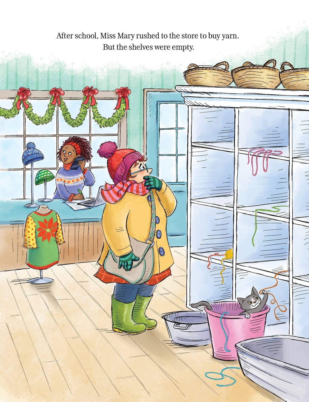 Miss Mary's Christmas Mittens, a picture book