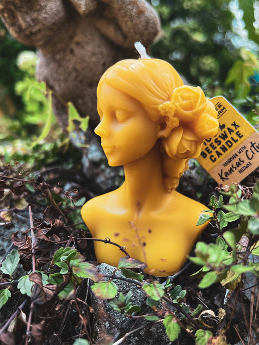Goddess Candle - 100% Beeswax Candle