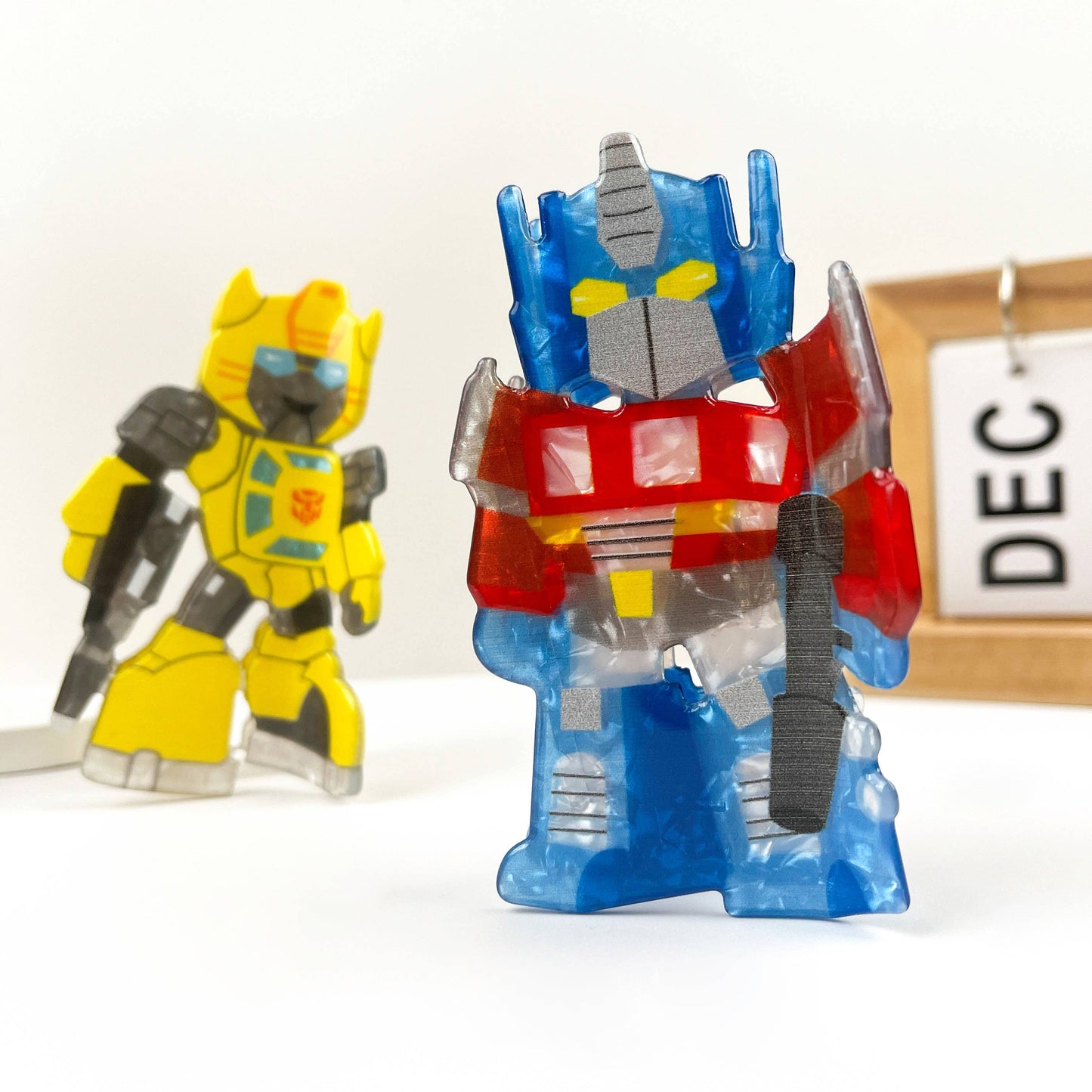 Transformers Robot Acrylic Hair Claw Clip: Blue