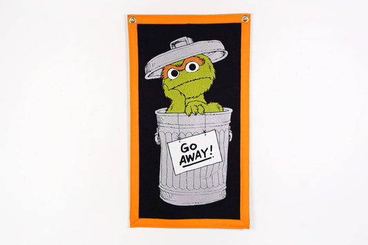 Oscar the Grouch Camp Flag • Sesame Street x Oxford Pennant