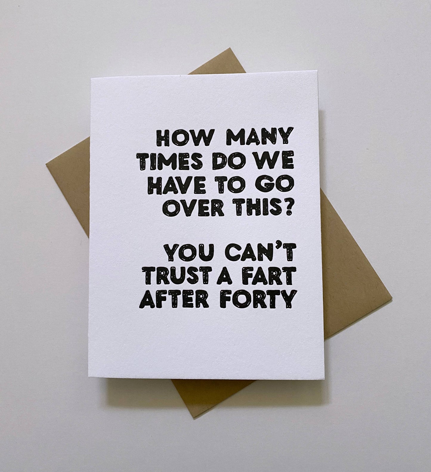 Old Fart Card - Happy 40th Birthday greeting card