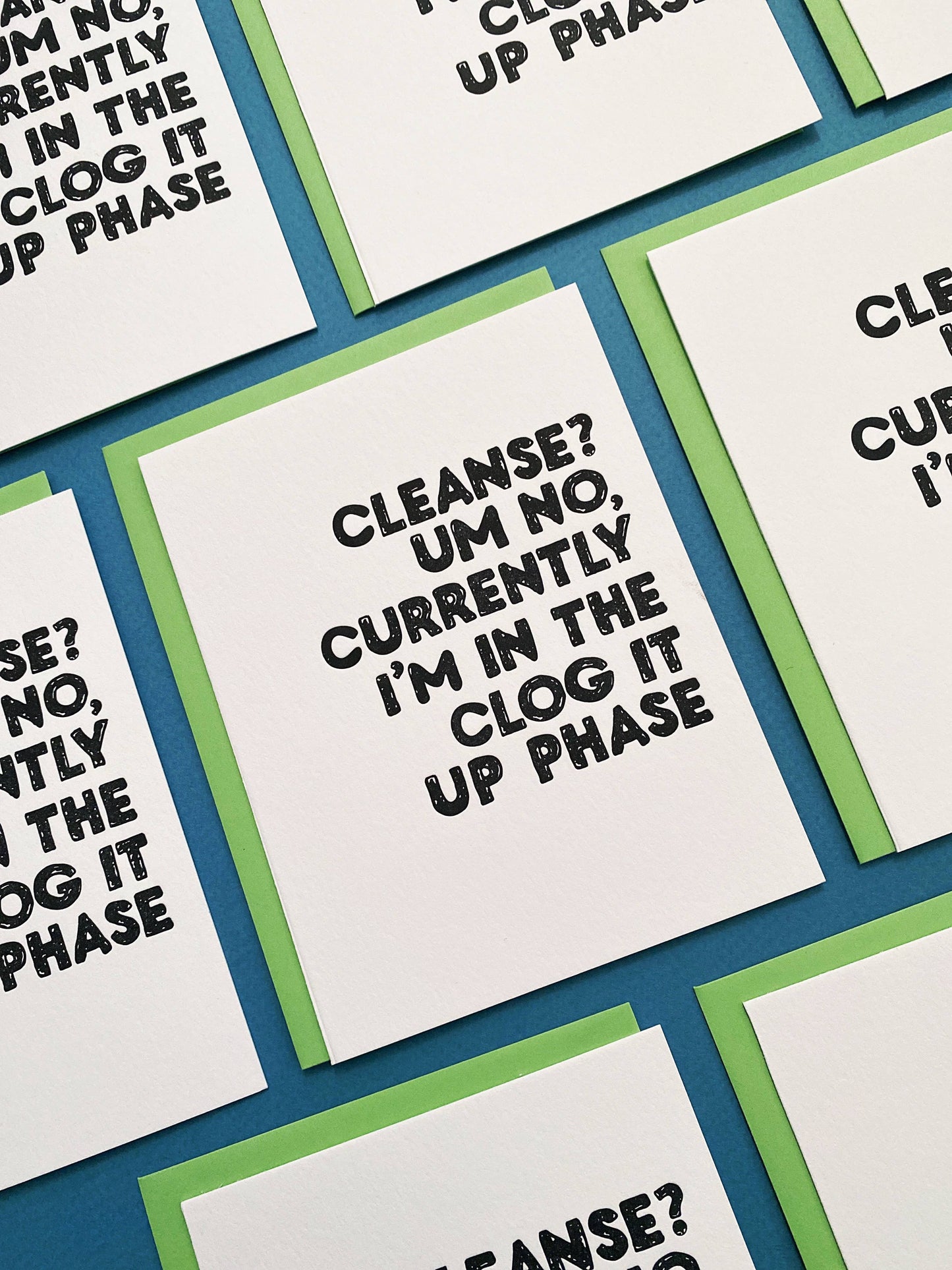 No Cleanse - greeting card