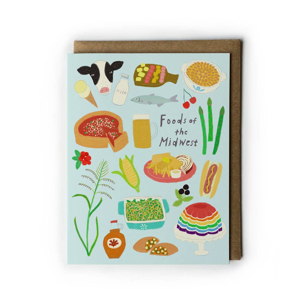 Foods of the Midwest Greeting Card