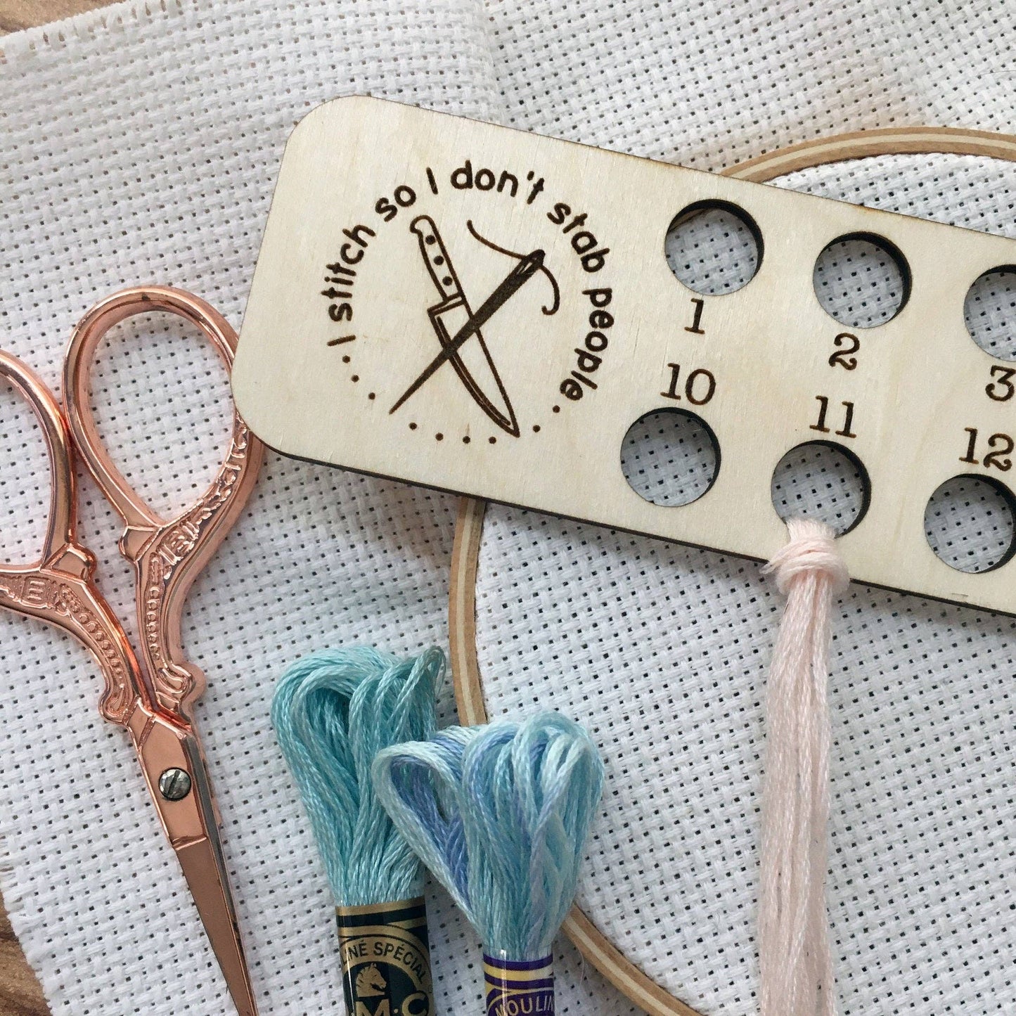 Embroidery Floss Organizer for 18 Colors: Life Falling Apart