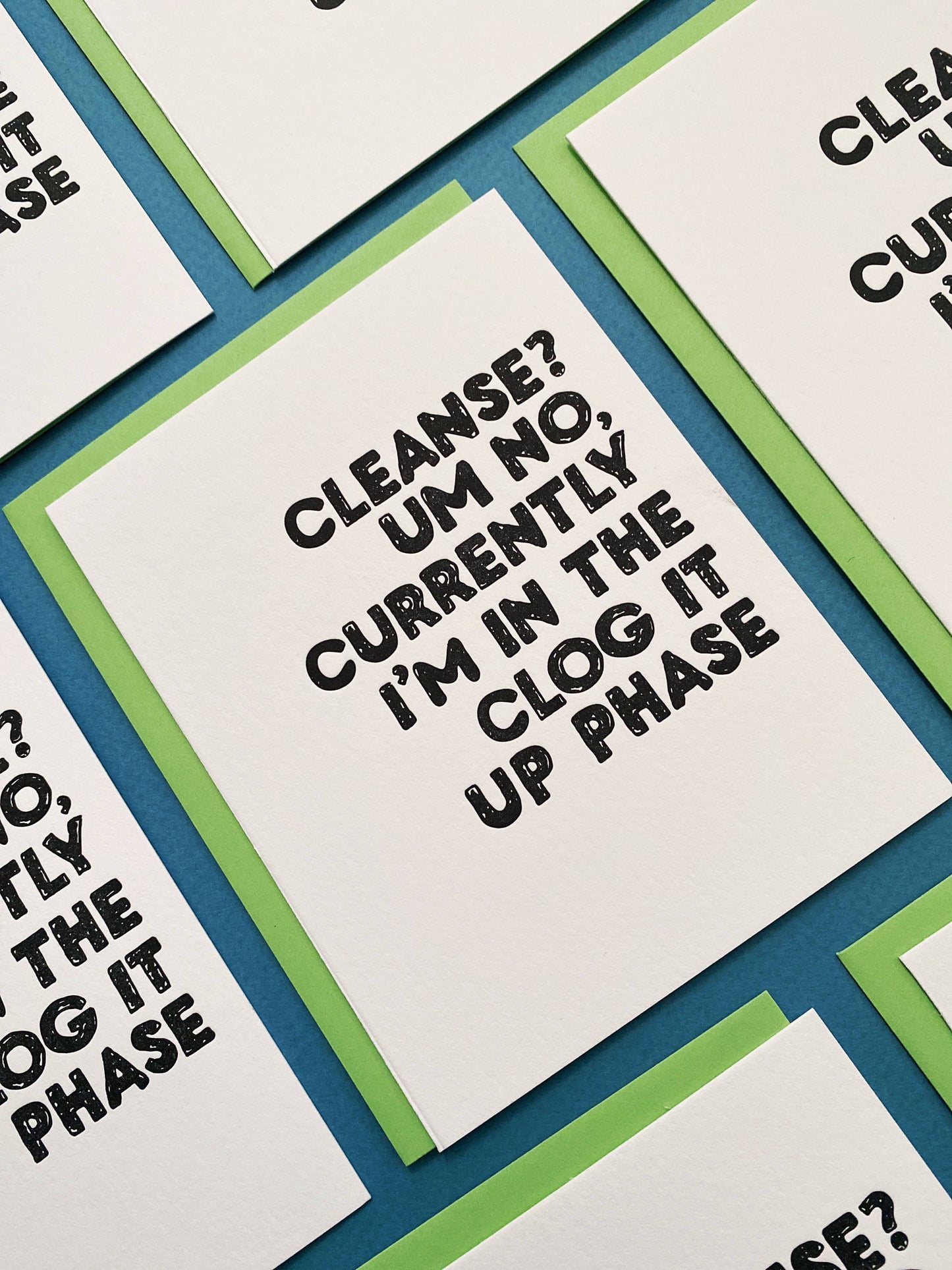 No Cleanse - greeting card