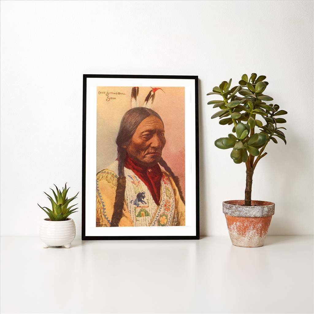 Art Print NA-141 Chief Sitting Bull, Sioux Indian