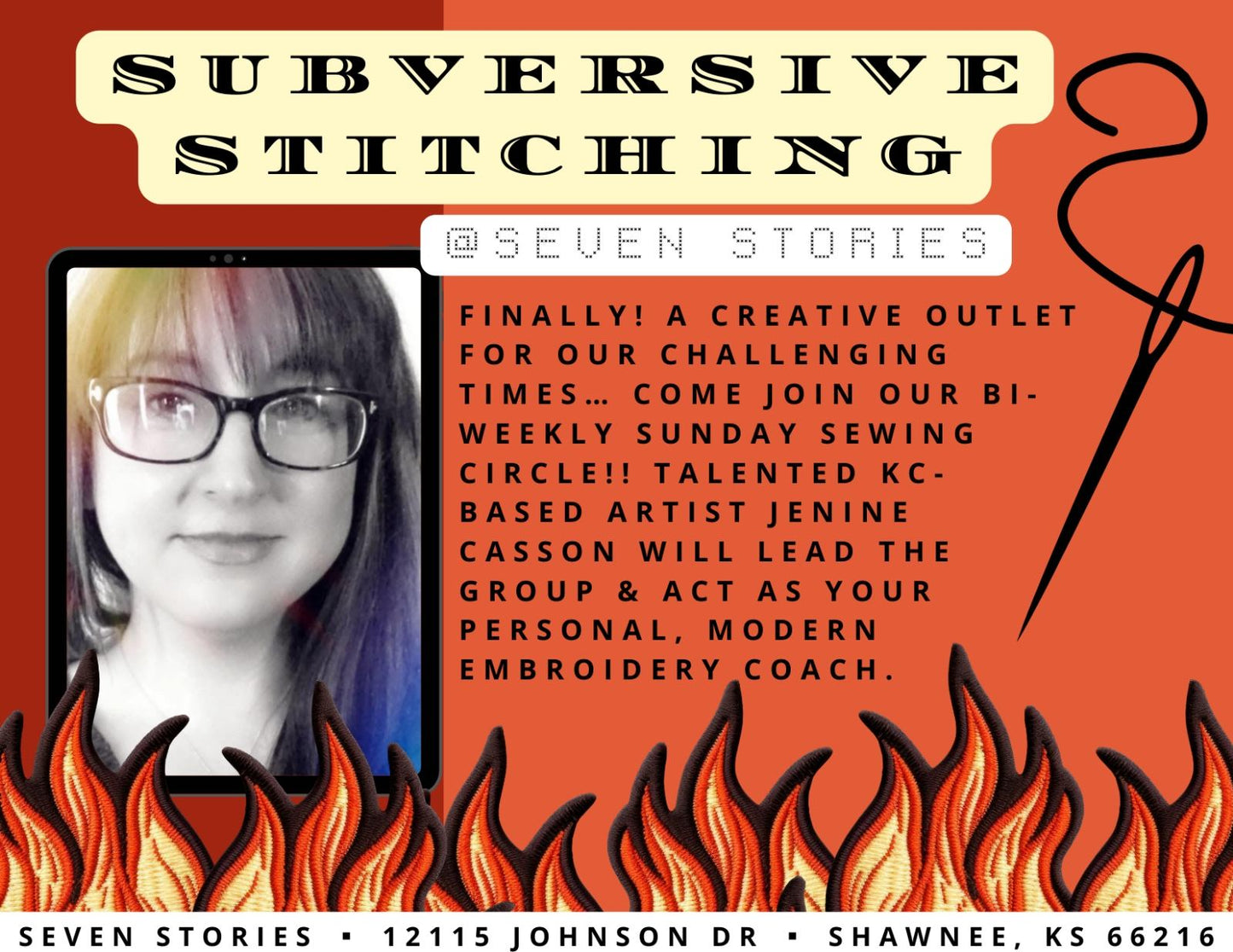 Project Lift Off: Start-Finish Subversive Stitching with Jenine Casson!