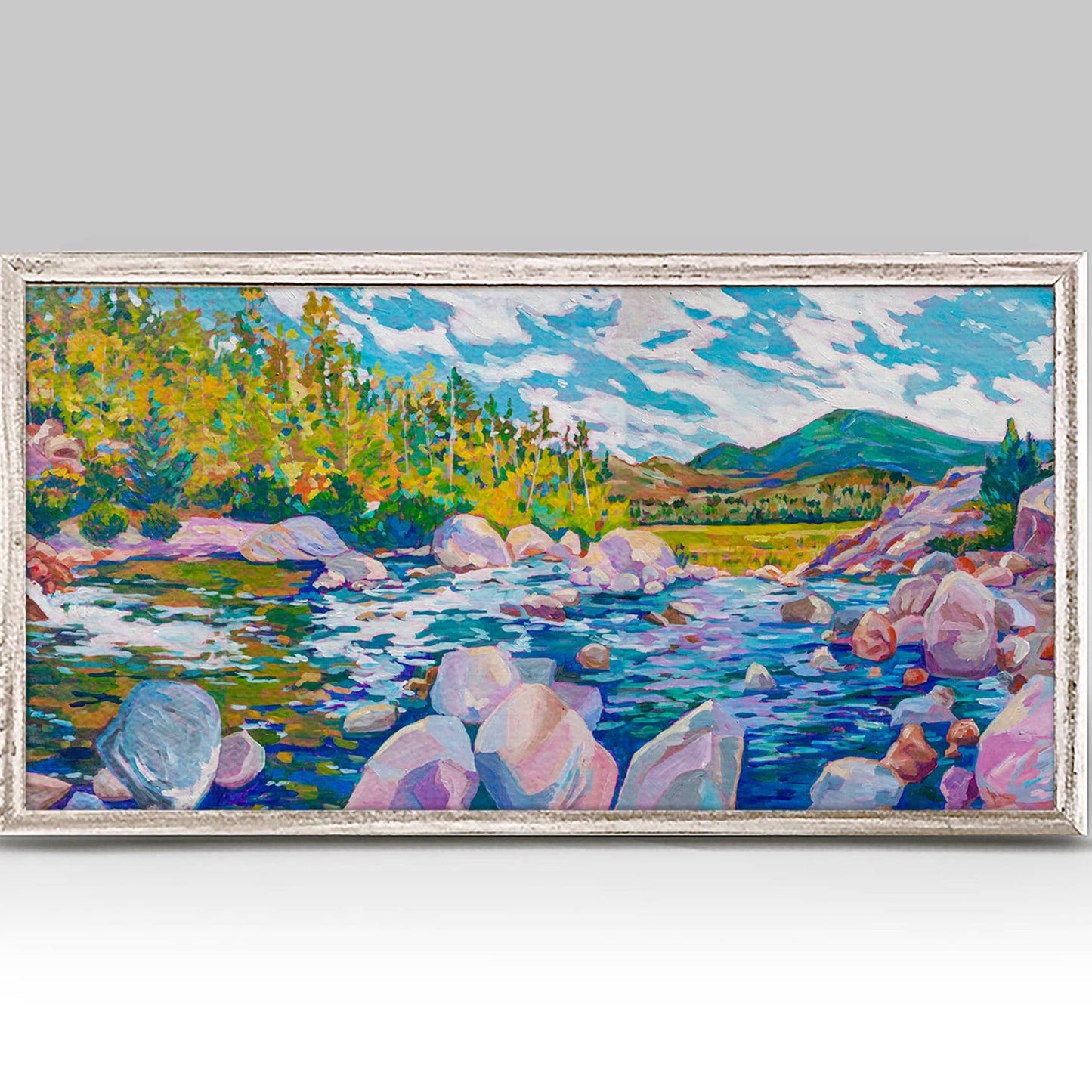 Alluvial Fan Rockies Mini Framed Canvas