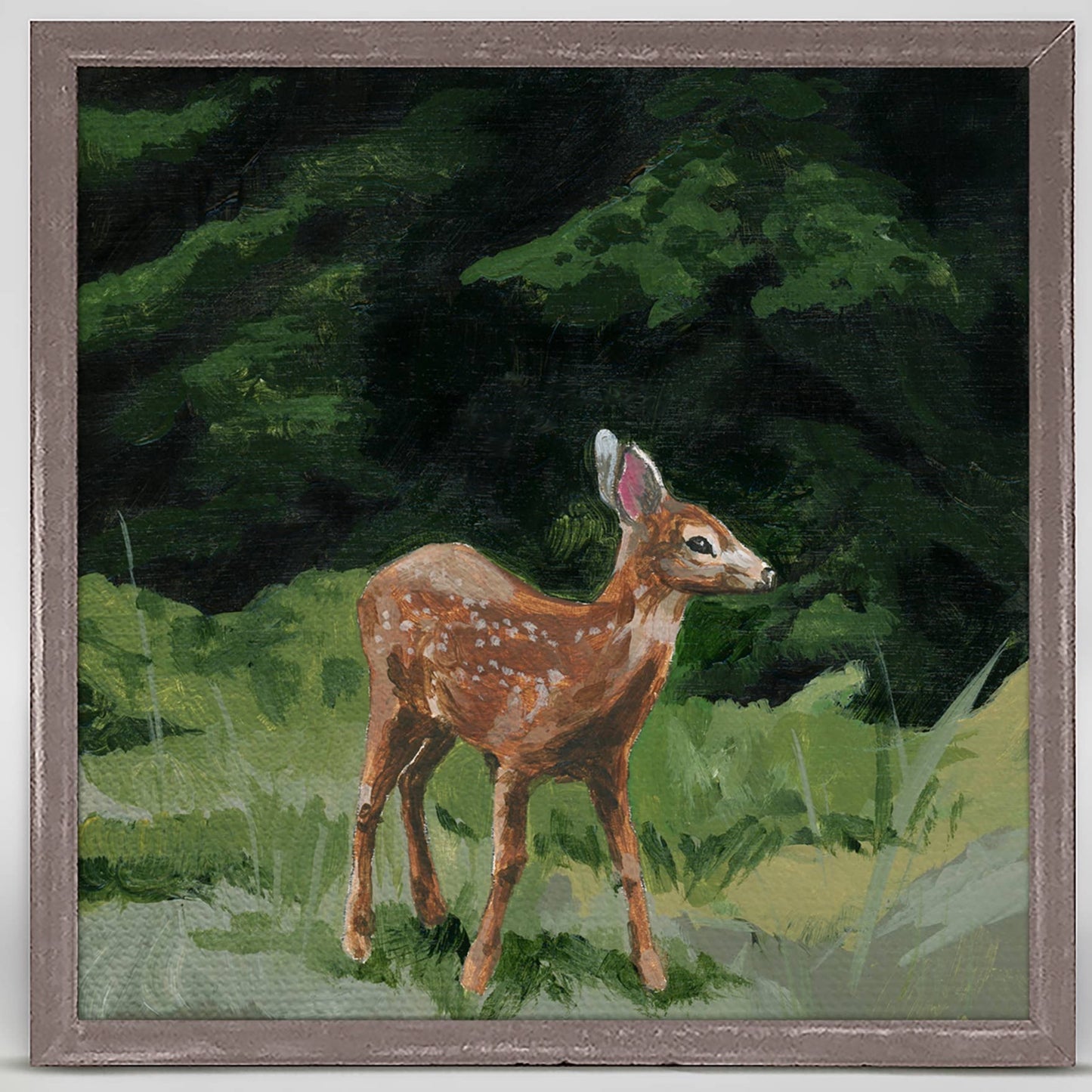 Woodland Life - Fawn Mini Framed Canvas