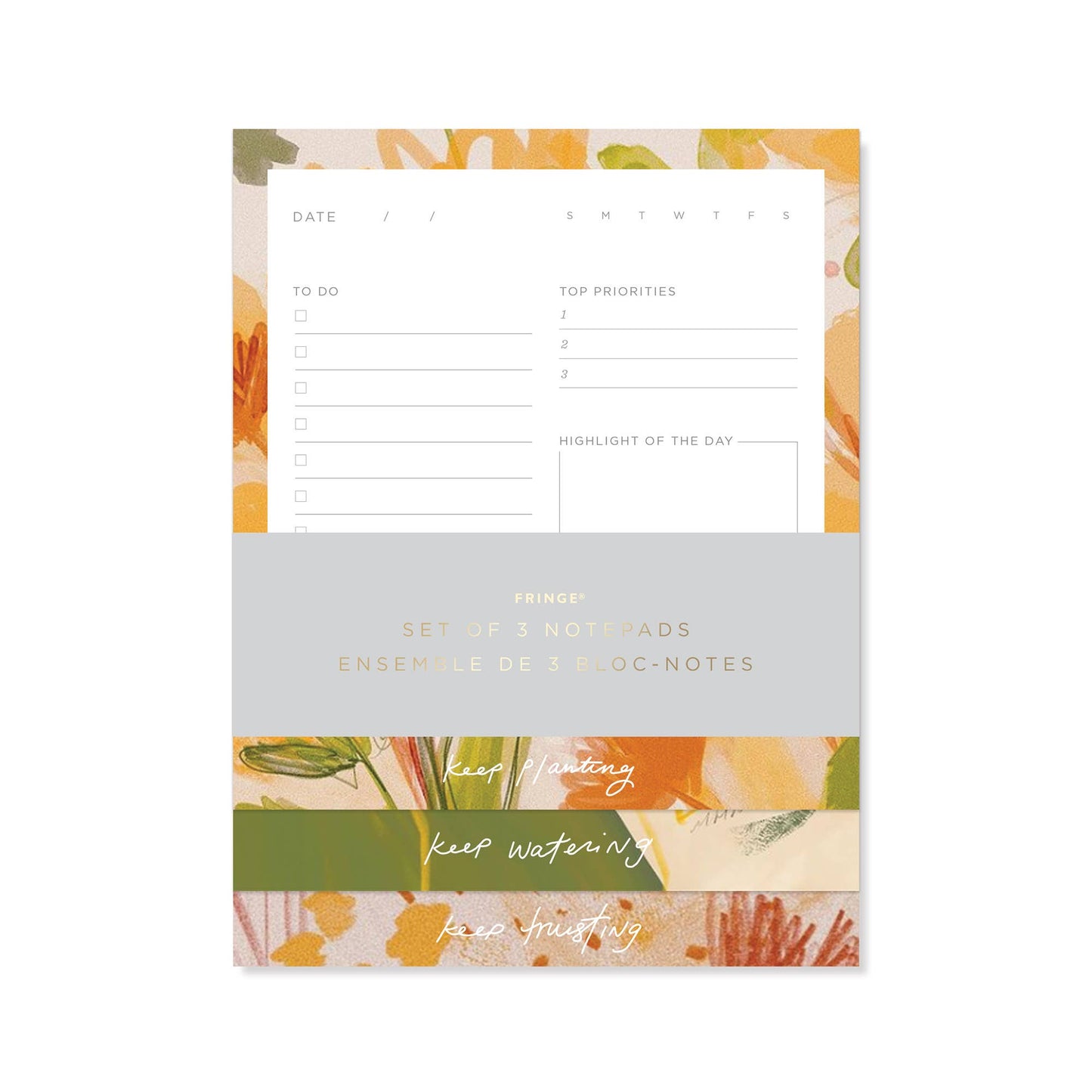 Notepad Set of 3 - Floral